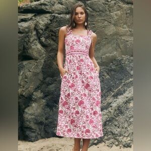 NWT EDDY Bailey Midi in Carmine Rose Size Small